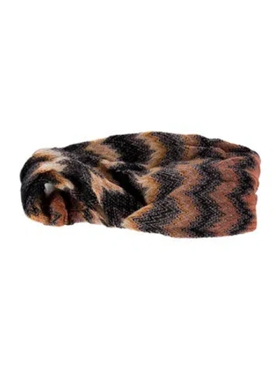 Pre-owned Missoni Elasticized Headband In Black