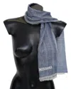 Missoni Elegant Cashmere Patterned Scarf In Blue