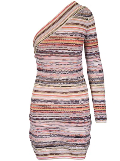 Missoni Elegant Dress With Metallic Accents In Multicolour