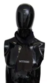 Missoni Gray Wool Unisex Neck Wrap Shawl Fringes Logo Scarf