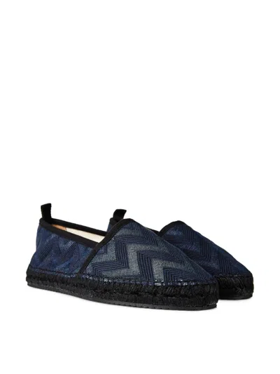 Missoni Elle Wave Espadrille Flat In Navy