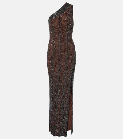 Missoni Viscose Blend Dress With All-over Sequins In Black