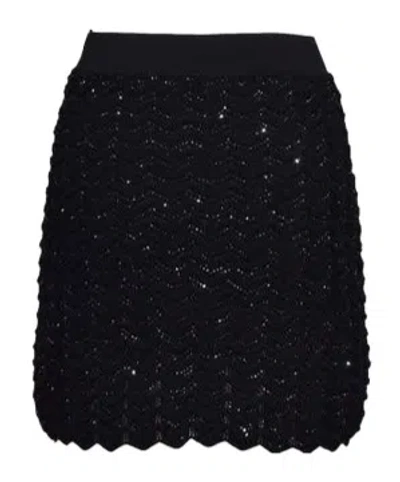 MISSONI MISSONI EMBELLISHED KNITTED MINI SKIRT
