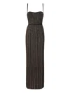 Missoni Embellished Maxi Dress In Brown