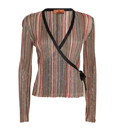 Missoni Embellished Striped Sweater In Multi
