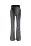 Missoni Sequin-embellished Ribbed-knit Flared Pants In Nero