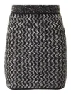 Missoni Embellished Zigzag Mini Skirt In Multicolour