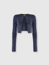 Missoni Embossed Zig Zag Cardigan With Sequins In Black
