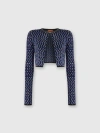 Missoni Embossed Zig Zag Cardigan With Sequins In Black 2
