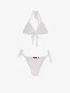 Missoni Embroidered And Lined Bikini In White