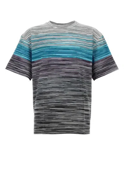 Missoni Embroidered Cotton T-shirt In Multi