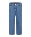 Missoni Embroidered-design Straight-leg Jeans In Blue