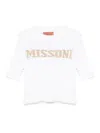 Missoni Embroidered-logo Knitted Top In White