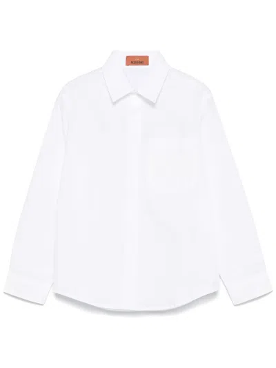 Missoni Kids' Embroidered-logo Shirt In White