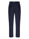 Missoni Embroidered-monogram Chino Pants In Blue