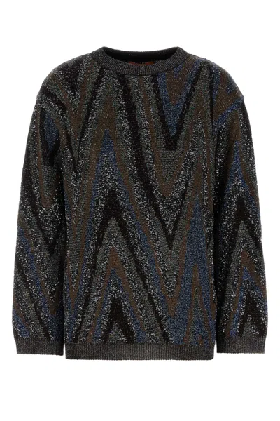 Missoni Embroidered Nylon-blend Sweater In Multi