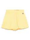Missoni Embroidered Shorts In Yellow