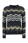 Missoni Embroidered Stretch Wool-blend Sweater In Multi