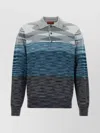 Missoni Embroidered Wool Polo Shirt