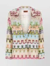 Missoni Embroidered Viscose Blend Blazer With Long Sleeves