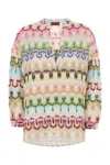 Missoni Geometric Pattern Blouse In Multicolor In Multipinkgreenwhite
