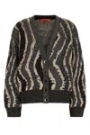 Missoni Wave Pattern Cardigan Sweaters And Cardigans Multicolor In White