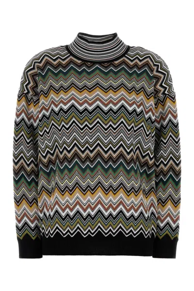 MISSONI EMBROIDERED VISCOSE BLEND SWEATER