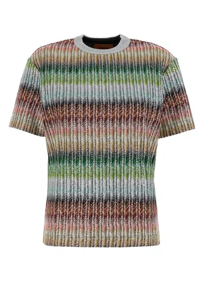 MISSONI EMBROIDERED VISCOSE BLEND T-SHIRT