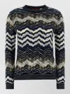 Missoni Embroidered Stretch Wool-blend Sweater In Multi