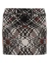Missoni Embroidered Wool Blend Mini Skirt In Multi