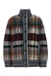 Missoni Embroidered Wool Blend Oversize Cardigan In Gray