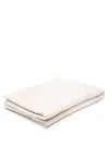 Missoni Embroidered Wool-knit Throw In Neutrals