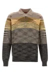 MISSONI MISSONI EMBROIDERED WOOL POLO SHIRT