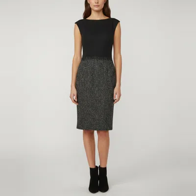 Pre-owned Missoni Escada Black Wool Sleeveless Midi Dress M