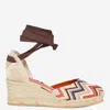Missoni Espadrilles With Zig Zag Pattern And High Wedge Design