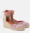 Missoni Eva 60 Zigzag Wedge Espadrilles In White