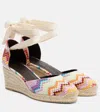 Missoni Chevron-pattern Tie Espadrilles In Multi
