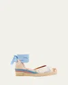 Missoni Eva 30 Zigzag Canvas Wedge Espadrilles