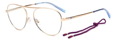 Missoni Eyeglasses In Blue Gold