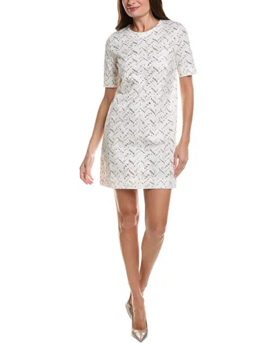 Missoni Eyelet Shift Dress In White