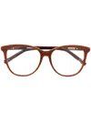 Missoni Eyewear Cat-eye Frame Glasses In Red