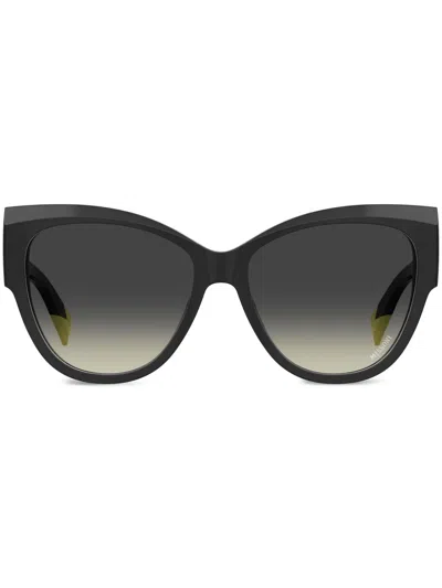 Missoni Eyewear Engraved Logo Sunglasses In Black