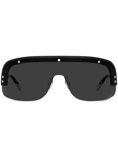 Missoni Eyewear Mask Tinted Sunglasses In Black