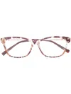 Missoni Eyewear Mesh-pattern Glasses In Pink
