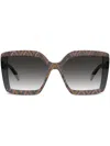 Missoni Eyewear Tinted Square Frame Sunglasses In Grey