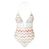 Missoni Women Zig-zag Motif V-neck Swimsuit