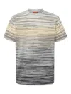 Missoni T-shirt With Faded Flame Pattern In Gray