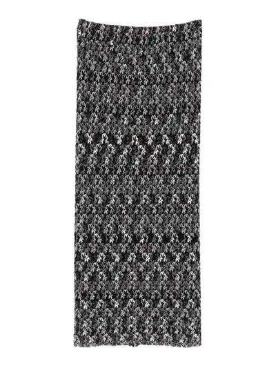 Missoni Long Lace Skirt In Black