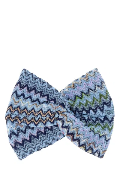 Missoni Embroidered Viscose Hairband In Multi