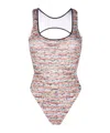 Missoni Fine-knit Swimsuit In White